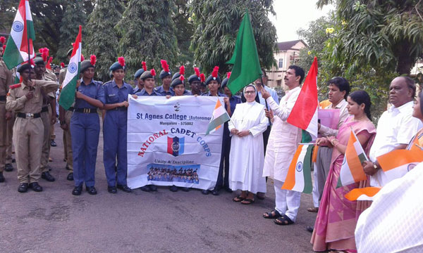 Agnes College tiranga yatre (2)