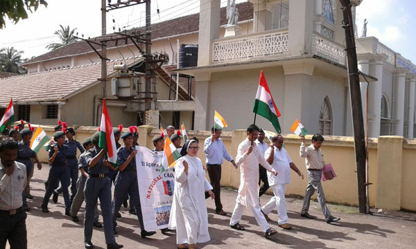 Agnes College tiranga yatre (6)